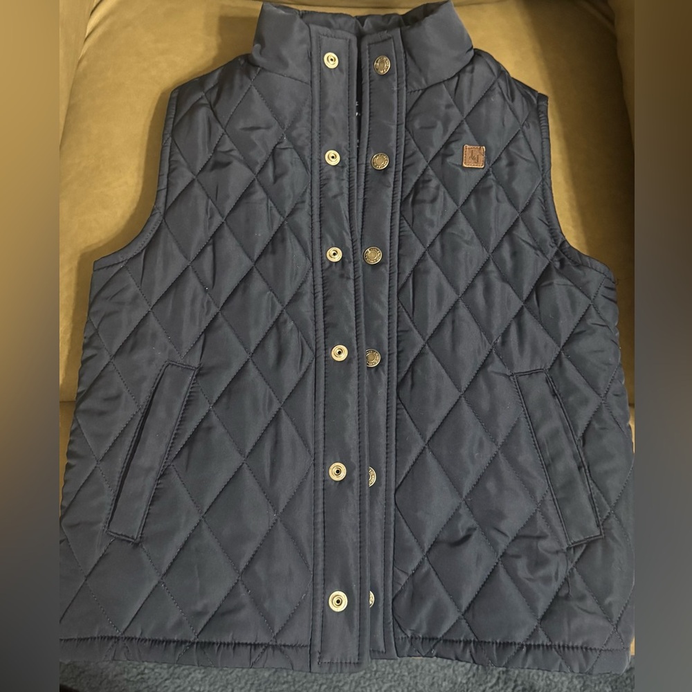 Janie and Jack Navy Quilted Vest